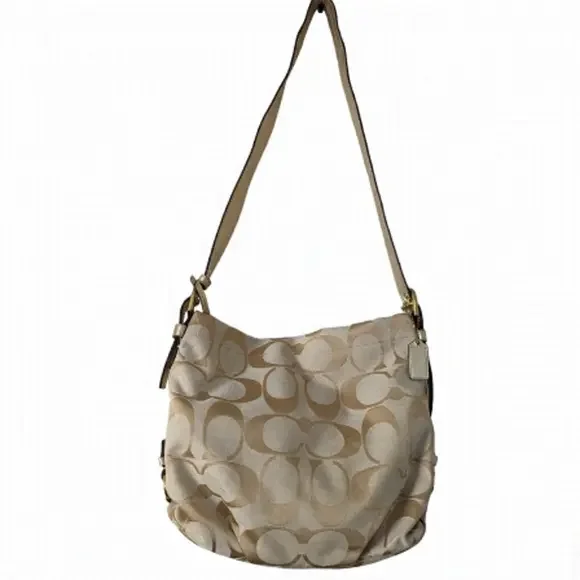 Coach F15067 Soho Signature Crossbody Shoulder Bag Khaki Gold - Picture 1 of 16